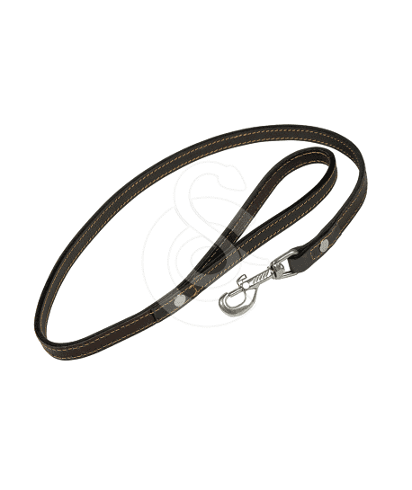 Laisse cuir doublé