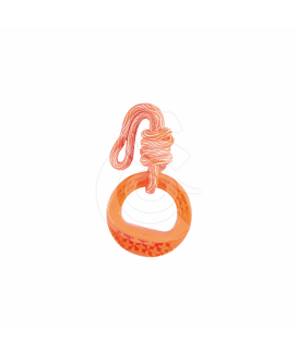 Jouet chien Zolux : Samba ovale avec corde