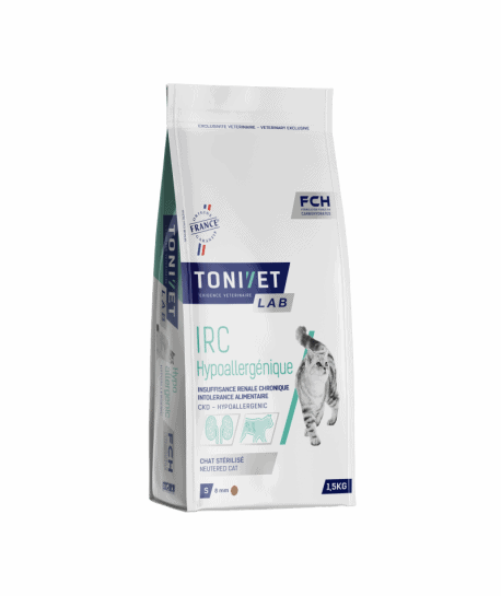 Tonivet Chat IRC Hypoallergénique