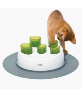 Jouet chat distributeur : tubes à croquettes Catit Senses