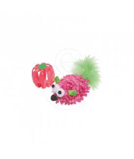 Jouet chat Wouapy : souris poil et balle